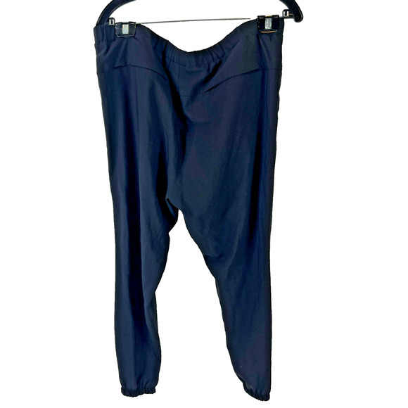 Theory Womens XL Black Pier Lawford Wool Blend Pull On Stretch Trouser Pants - Picture 2 of 7